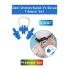 Premium Kaliteli Silikon Su Geçirmez Gürültü Önleyici Deniz Havuz Kulak Burun Tıkayıcı Set 2 Adet