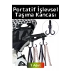 Premium Kompakt Poşet Taşıma Bisiklet Bebek Arabası Askısı Çok İşlevli Portatif Taşıma Kancası 1 Adt
