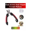 Premium Yüksek Kaliteli Güvenlik Kelepçeli Asmalı Petshop Evcil Hayvan Pet Kedi Köpek Tırnak Makası