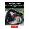 Premium Yüksek Kaliteli Otomobil Ayna Yağmur Koruyucu Karbon Desenli Otomobil Yan Ayna Siper 1 Çift