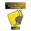Premium Yüksek Kaliteli Yünlü Mikrofiber Araba Mutfak Banyo Lavabo Yıkama Temizleme Bezi 5 Adet