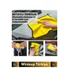 Premium Yüksek Kaliteli Yünlü Mikrofiber Araba Mutfak Banyo Lavabo Yıkama Temizleme Bezi 5 Adet