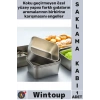 #Saklama Kabı 13.5 x 10.5 x 5 Cm Mutfak Gıda Güvenli Şık Metal Tasarım Paslanmaz Çelik Saklama Kabı