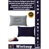 #KampYastığı Portatif Boyun Destekli Seyahat Tipi Ergonomik Kadife Yüzey Şişme Kamp Yolculuk Yastığı