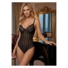 Siyah Çizgili Bodysuit - 876
