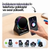 SoundPad Bluetooth Hoparlör - İndüksiyon Temas Özellikli - Telefon Standlı - Type-C Şarj - RGB Ambiyans Aydınlatma