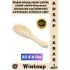 #Tarak Doğal Dayanıklı Estetik Fonksiyonel Saç Bakım Ergonomik 22x6 Cm Kaliteli Ahşap Fırça Tarak