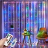 Tel Perde Led 3*3m 300 Led RGB