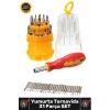 #Tornavida Hassas Mıknatıslı Cep Telefonu 31 Parça Elektronik Saat Tamir Yumurta Tornavida Uç Takımı