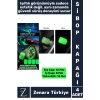 Tüm Otomobil Bisiklet Motosiklet Minibüslerle Uyumlu Kolay Montaj Fosforlu Sibop Kapağı 4 Adet