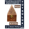Yüksek Kalite Yoga Meditasyon Aromaterapi Chakra Pozitif Enerji Dayanıklı Ahşap KULE TÜTSÜLÜK 16 Cm
