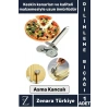 Yüksek Kaliteli Çelik Hamur Kesme Doğrama Şekillendirme Çift Taraflı Pizza Hamur Dilimleme Bıçağı