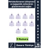 Yüksek Kaliteli Metabolizma Etkili Vakumlu Hacamat Kupası 5 NUMARA 10 ADET