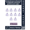 Yüksek Kaliteli Metabolizma Etkili Vakumlu Hacamat Kupası 6 NUMARA 100 ADET
