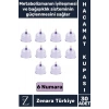 Yüksek Kaliteli Metabolizma Etkili Vakumlu Hacamat Kupası 6 NUMARA 30 ADET