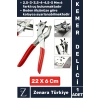 Yüksek Kaliteli Pratik Deri Plastik Delik Uç Açıcı 6 Farklı Uçlu Ayarlanabilir Kemer Delme Pensesi