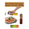 Yüksek Kaliteli Uzun Ömürlü Mutfak Yağ Sirke Limon Suyu Çok Amaçlı Spreyli 100 ML Cam Yağdanlık 2 Ad