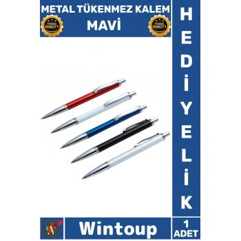 #Kalem Lüks Şık Tasarım Ofis İş İmza Yazım Gereçleri Kaliteli Ergonomik Metal Tükenmez Kalem Mavi