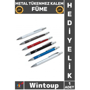 #Kalem Şık Ergonomik Ofis Hediyelik Tasarım Lüks Kaliteli Profesyonel Ağır Metal Tükenmez Kalem Füme