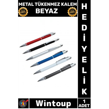 #Kalem Şık Lüks Ofis Hediyesi Ergonomik Tasarım Kaliteli Kurumsal Stil Metal Tükenmez Kalem Beyaz