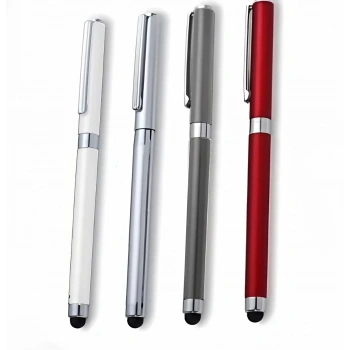 1228 - Metal Touchpen Roller Kalem - Kırmızı