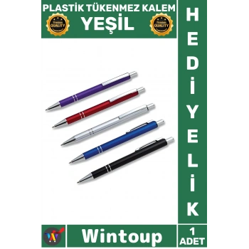 #Kalem Kaliteli Ofis Okul Kırtasiye Ergonomik Şık Tasarım Dayanıklı Plastik Tükenmez Kalem Yeşil