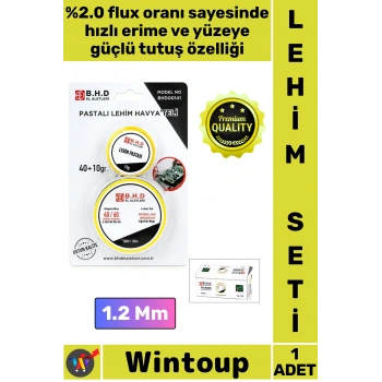 #Lehim Profesyonel Elektronik Devre Tamir Flux Güclü Hizli Erime 2li Lehim Teli Pasta Seti 1.2 Mm