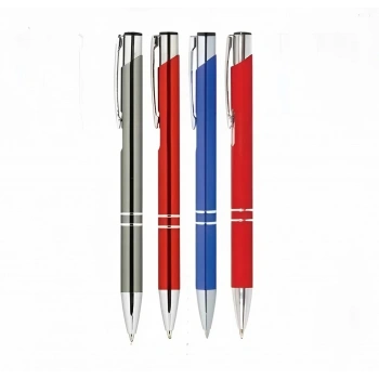 385 - Metal Tükenmez Kalem - Kırmızı