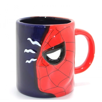3D Spiderman Tasarımı Porselen Kupa Bardak Alk4495
