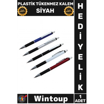 #Kalem Ergonomik Ofis Kırtasiye Şık Kaliteli Konforlu Yazım Gereci Plastik Tükenmez Kalem Siyah