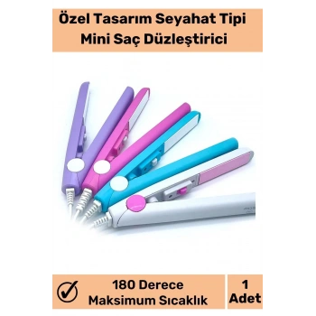 Özel Üretim Farklı Renk Seçenekleriyle Seyahat Tipi Mini Saç Düzleştirici