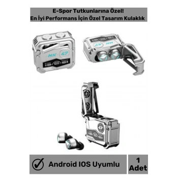 Kulakiçi Kablosuz Bluetooth Kulaklık Oyuncu Kulaklığı Mikrofonlu V5.3