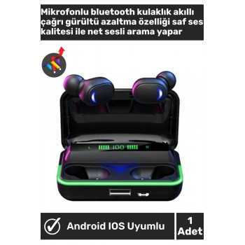 ios Serisi Tüm Modellerle Uyumlu Rgb Aydınlatmalı Kulak İçi Tws