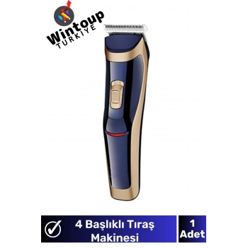 Tıraş Makinesi Kablosuz Şarjlı 4 Başlıklı Saç Sakal Vücut Tıraş Makinesi Erkek Bakım