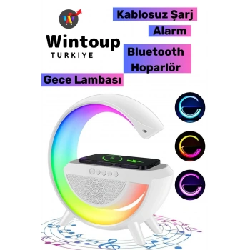 Kablosuz Şarjlı Bluetooth Hoparlör Wireless 7 Renk Göstergeli