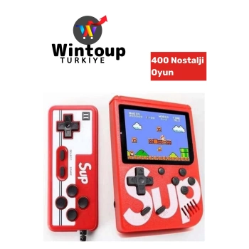 Çift Kol 400 Nostalji Oyunlu Mini Atari Gameboy&Gamebox Oyun Konsolu Gameboy Atari Nintendo..