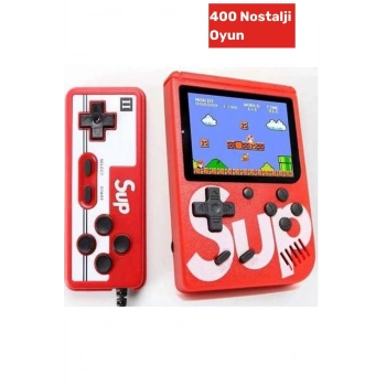 Özel Sup Atari Retro 400 Nostalji Oyunlu Mini Ateri Gameboy - Gamebox - Taşınabilir 2 Oyunculu