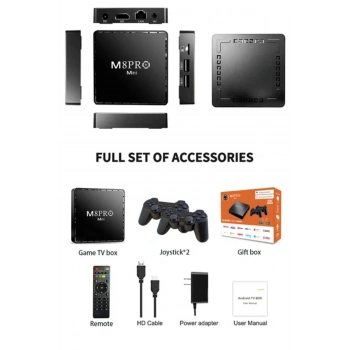 Özel Seri 2.4G 10K ultra HD 64 GB TV BOX + GAMEBOX android 12.1 TV + Oyun Konsolu 2in1