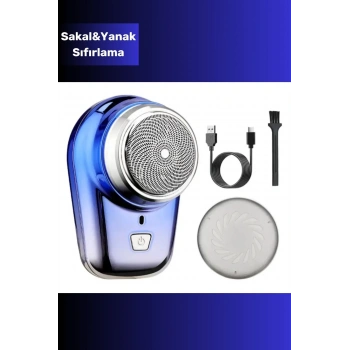 Mini Tasarım Shaver (Sıfır Sakal) Traş Makinesi USB Şarjlı Günlük Kullanım