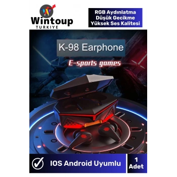 Huawei Uyumlu RGB Işıklı Kablosuz Bluetooth Oyuncu Kulaklığı Profesyonel Ses Kalitesi