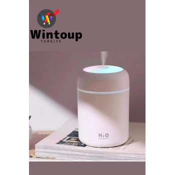 H2O Humidifier Oda Araç Aroma Difüzörü Buhar Makinesi Işıklı Hava Nemlendirici