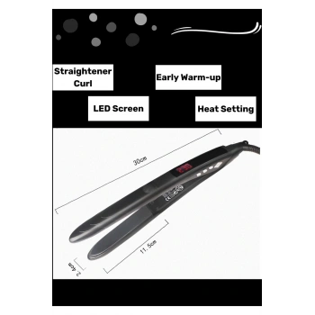 Profesyonel Isı Ayarlı LCD Ekran Saç Düzleştirici Straightener Hair