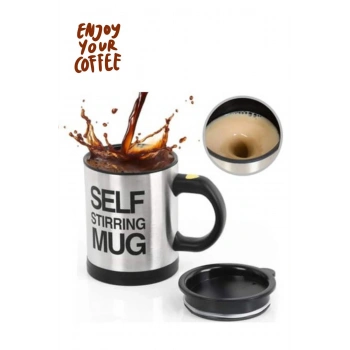 Karıştırıcı Özellikli Mikser Kupa Bardak Self Stirring Mug Bardak