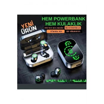 IPhone11 PRO Uyumlu Powerbank özellikli bluetoothlu kulaklık YD3