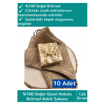 Özel %100 Doğal Bitkisel Güzel Kokulu El Yüz Saç Vücut Cilt Orijinal Kekik Sabunu 120 Gram 10 Adet