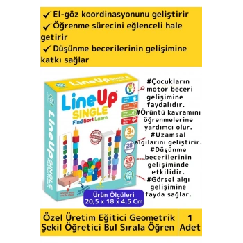 Premium Eğitici Zeka Geliştirici Renk Geometrik Şekil Öğretici Çocuk Bul Sırala Öğren Eğlenceli Oyun