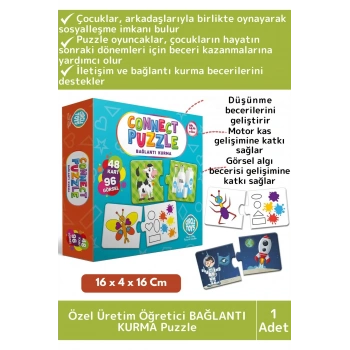 Premium Zeka Geliştirici Eğlenceli Öğretici Çocuk El Göz Koordinasyonu BAĞLANTI KURMA Puzzle Oyunu