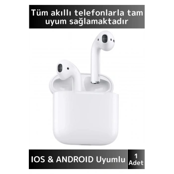 Premium iPhone 16 Tam Uyumlu Dokunmatik 2. Nesil Kulak İçi Bluetooth Kulaklık