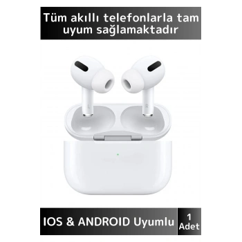 Premium iPhone 16 Tam Uyumlu Dokunmatik Luxery PRO Kulak İçi Bluetooth Kulaklık