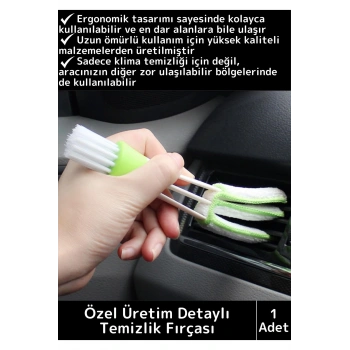 Premium Zor Dar Hassas Yerleri Temizleyen Elektronik&Otomobil Araç Klima İç Detay Temizleme Fırçası